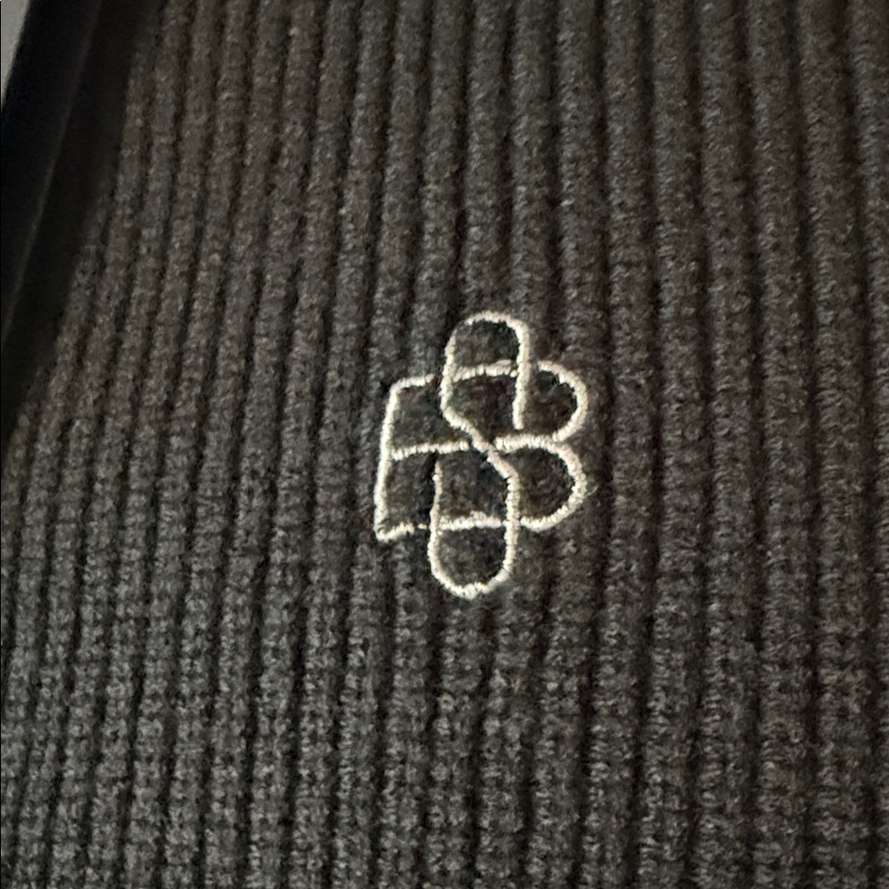 Black Scale Black V-Neck Sweater with Yellow Trim - Picture 11 of 16